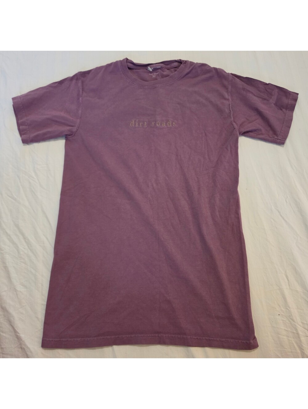 Indy Brand Purple 'Dirt Roads' Embroidered Men's T-Shirt XS